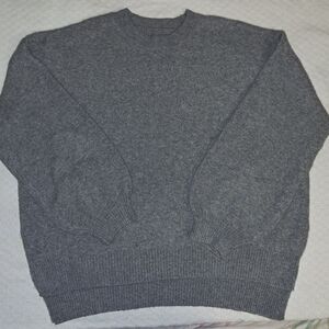Womens large gray oversized sweater